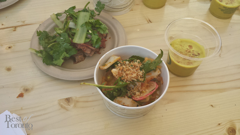 Momofuku Shoto: Brisket with Tiger Vegetables, Cuttlefish Salad, Crab Soup