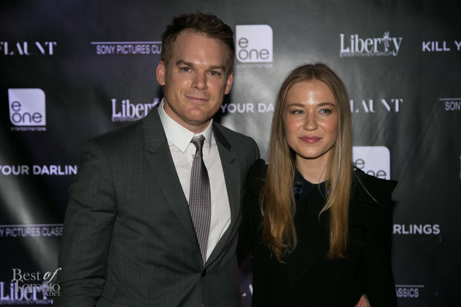 left: Michael C. Hall (Dexter) at the Kill Your Darlings after party at C Lounge