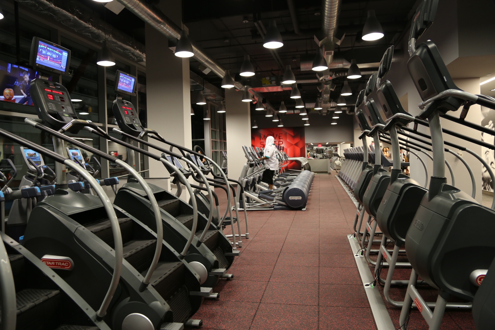 Hard Candy Fitness in Toronto is a large 42,000 square feet with rows and rows of the latest equipment