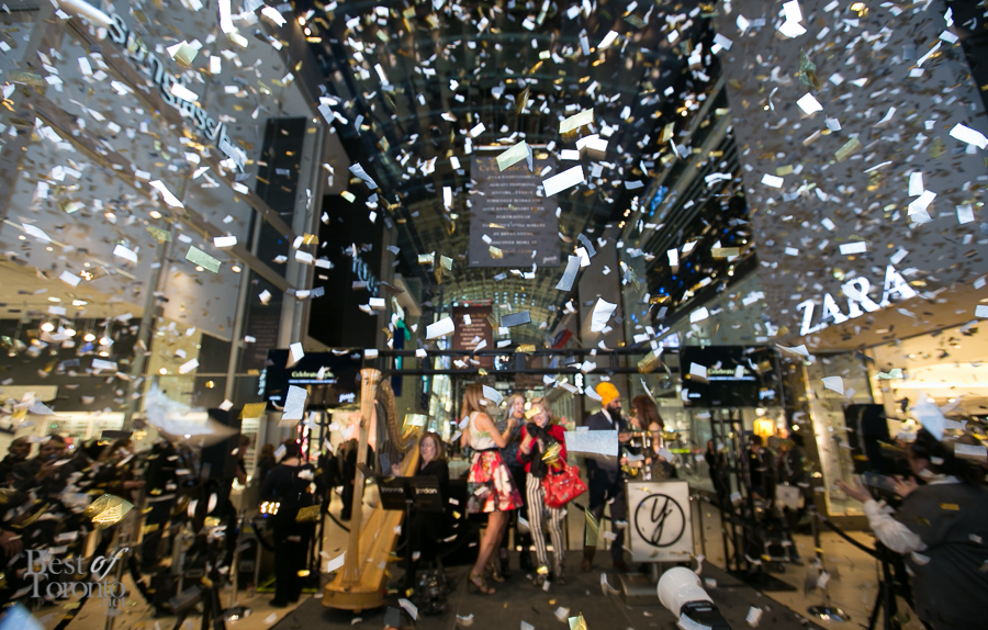 The Yorkdale style makers got the confetti treatment on February 26th