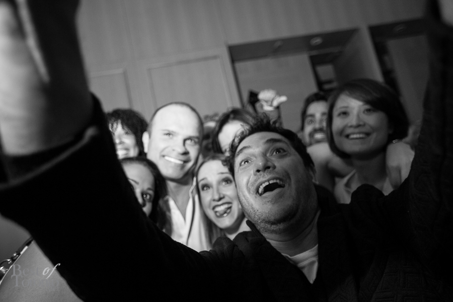 Tie Domi and George Pimentel in this group selfie