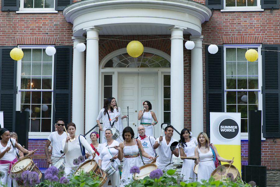 Maracatu You! performing in front of The Campbell House