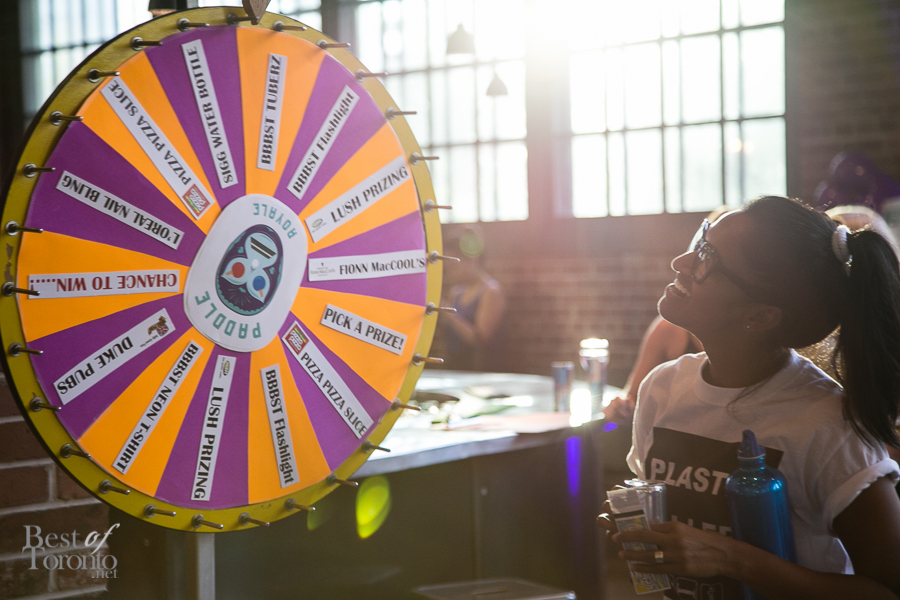 Spin the wheel for prizes