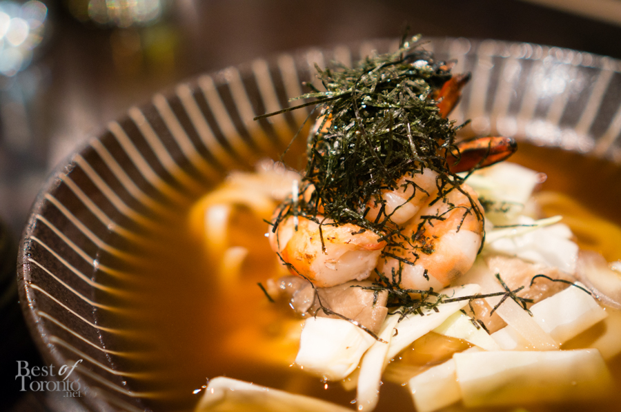 Ankake udon with grilled shrimp | Photo:  John Tan