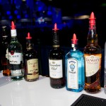 The selection of premium liquors available for guests