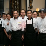 Chef Wing Li and the crew