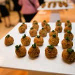 Truffle and blue cheese arancini with spinach walnut pesto - Nicole Rumball, All the Best Fine Foods