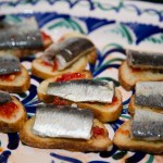 Sardine crostini with fermented peppers by Bar Isabel