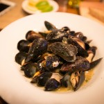 P.E.I. mussels with home made white wine broth