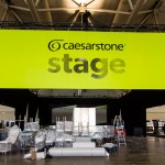 The Caesarstone Stage in preparation for the IDS opening night