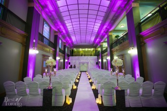 A wedding setup in Austin's Gallery