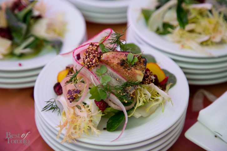 Pear and fennel salad with layers of textures