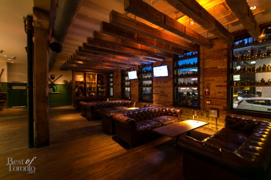 The lounge area