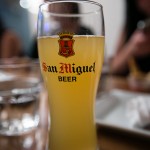 Shandy beer cocktail with San Miguel beer and calamansi juice $8
