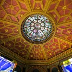 The ceiling of the Hockey Hall of Fame