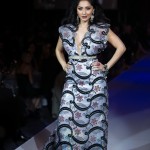 Veronica Chail on the runway