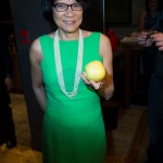 Olivia Chow and her apple