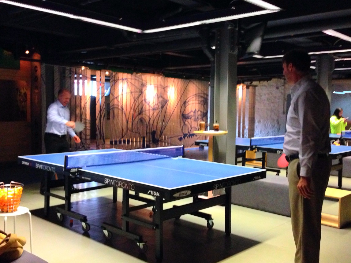 Table Tennis with Gourmet Style SPiN Toronto Best of TorontoBest of