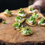 Spring Vegetable Tostada with Goat Cheese