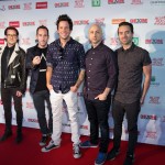 A Simple Plan on the red carpet