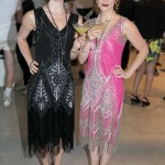 Actresses Ann Pirvu and Lara Jean Chorostecki wearing flapper dresses | Photo: Nick Lee