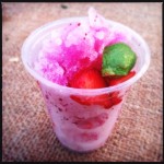 A Strawberry Basil Old-Fashioned Southern Snowball from Tipicular Fixin's