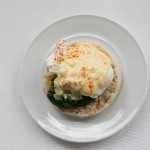 Spinach eggs benedict! Also a meat-lovers version available