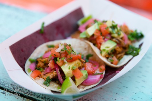 Tacos Conchinita Pibil with whole smoked suckling pig