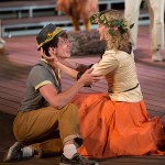 Alexander Plouffe (Orlando) and Amy Rutherford (Rosalind) in As You Like It | Photo: David Hou
