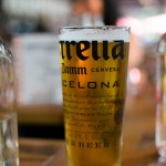 Some refreshing draught beer: Estrella Damm