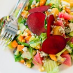 Chopped salad - poached vegetables, parsley, dressing, blue cheese | Photo: John Tan