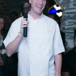 Michael Smith, Barsa Taberna, Executive Chef, greeting guests at the Barsa Taberna launch
