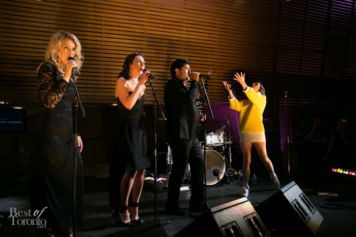 Yelle performing with the Canadian Opera Company's Ensemble Studio