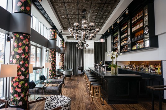 Upstairs bar