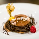 Chocolate Nest - Chocolate Nest, Praline and Biscotti, with Chocolate Cream | Photo: John Tan