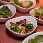Warm Espelette Roasted Squash Salad with Bitter Greens, Cranberries and Peppered Maple Bacon Vinaigrette by Lora Kirk (Ruby Watchco)