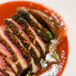 Seared spiced duck breast