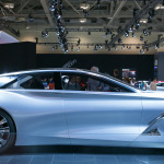 Side view of the Infiniti Q80 Inspiration Concept