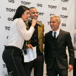 r: GQ Brasil Fashion Editor, Sylvian Justum with Tyler Kenny