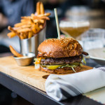 Cheeseburger | oak smoked bacon, chili gouda, pickles, mustard-mayo, fries