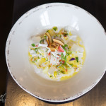 Hamachi Ceviche | pineapple,‎ coconut four ways, coriander, chili, lime