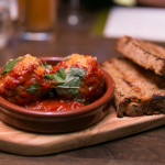 Meatballs, Thuet’s sourdough miche, tomato sauce | Photo: Nick Lee
