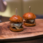 Cumbrae Farms banquet sliders with Oka cheese, maple bacon | Photo: Nick Lee