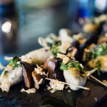 Truffle gnudi, mushrooms, portobello soil, pickled shimenji, walnut pesto | Rasa