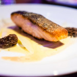 Salmone arrosto con spugnole | Roasted salmon with morels, fennel and white white butter sauce