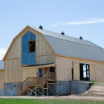 The large, new barn at Burl's Creek