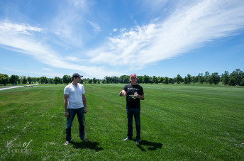 Stan Dunford, right, with his nephew. Together they both own and operate the new Burl's Creek event grounds