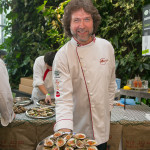 Chef Michael Smith with his Bloody Mary PEI oysters