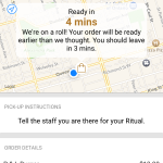Step 3: Arrive and your order is ready. You can keep checking the status along the way.