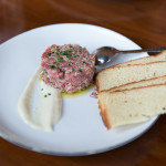 Beef Tartare with 60 day old truffle sauce and brioche